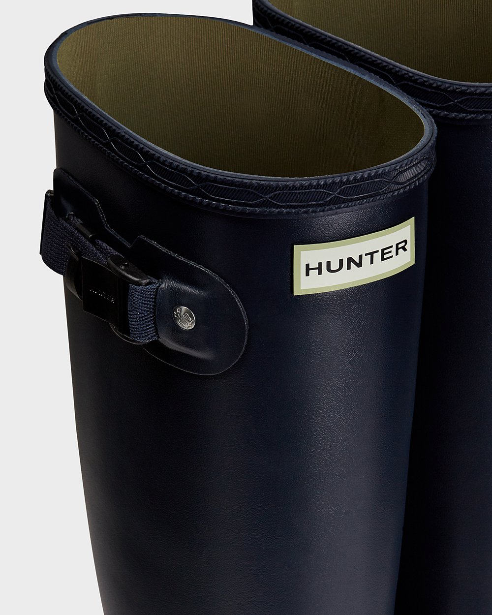 Womens Tall Rain Boots - Hunter Norris Field Neoprene Lined (45LKXCGJW) - Navy